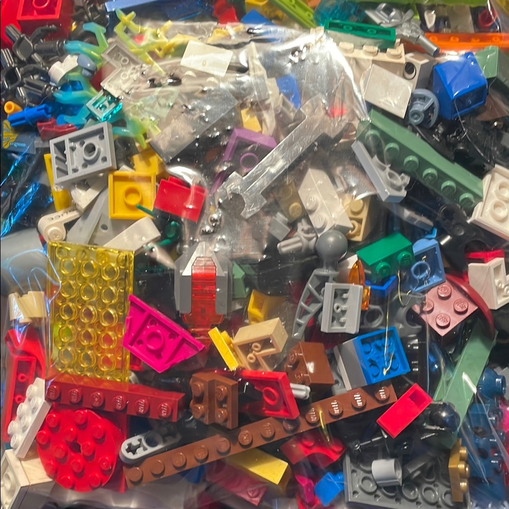 Bag of Lego Building Blocks in Multiple Size and Color